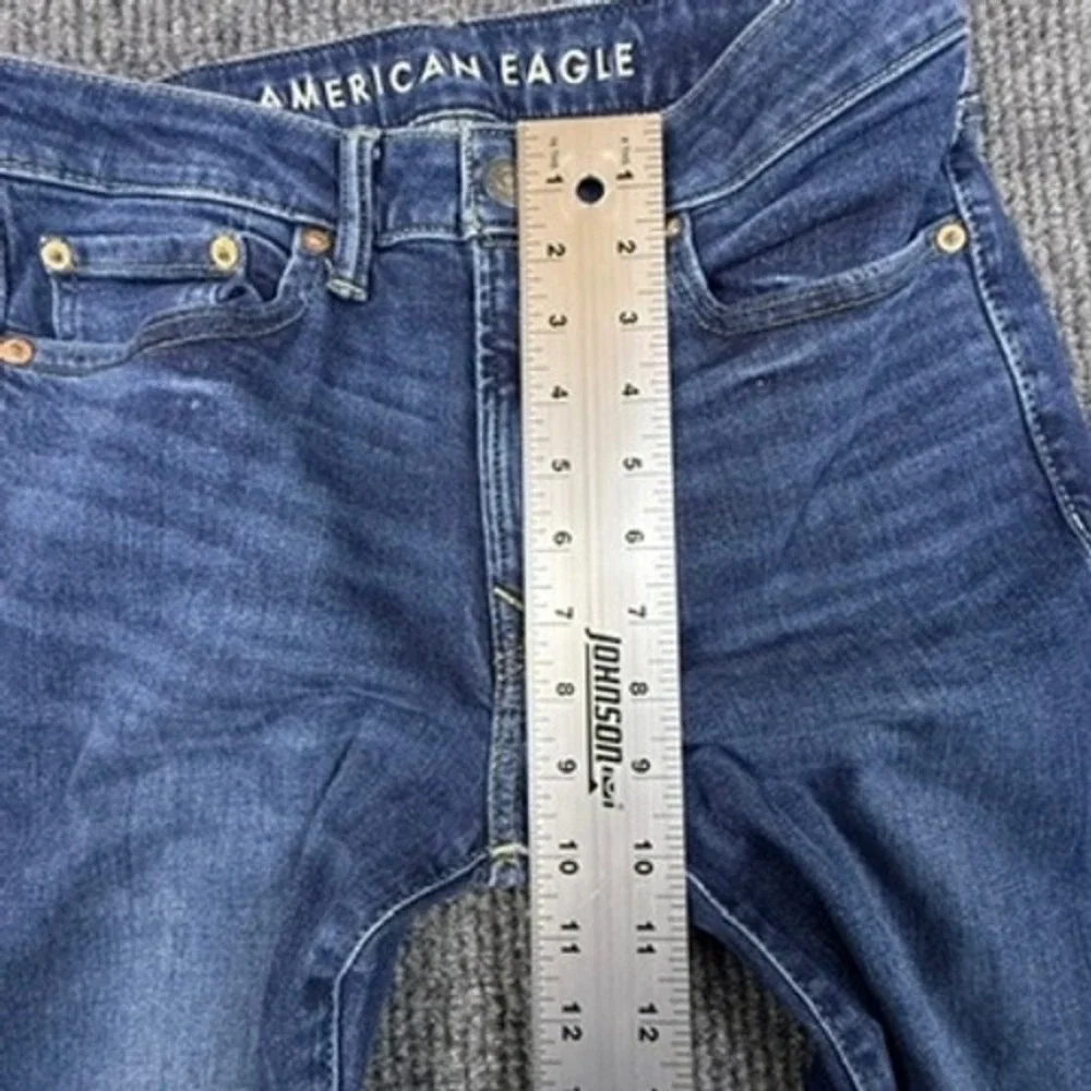 American Eagle Mens Airflex+ Slim Straight Medium‎ Wash Jeans 29x32